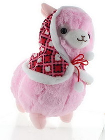 Yes Anime Llama with Hood 18" Plush, Pink