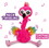 Zoofy International ZFY-9522Z-C Pets Alive Frankie the Flamingo 15 Inch Interactive Dancing Plush