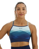 TYR Base Kinetic Women's High Neck Sports Bra - Forge