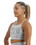 TYR Base Kinetic Women's High Neck Big Logo Sports Bra - Heather