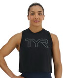 TYR Climadry Women's Cropped Tech Tank - Solid / Heather