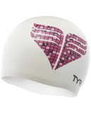 TYR LCSBA Pink Silicone Swim Cap