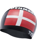 Custom TYR LCSDEN Denmark Silicone Adult Swim Cap