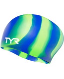 TYR LCSLM Long Hair Wrinkle Free Silicone Adult Swim Cap