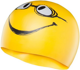 TYR LCSMILEY Have a Nice Day Silicone Swim Cap - 720 Yellow