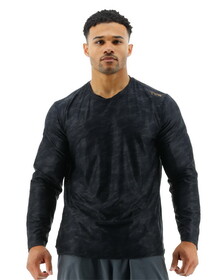 TYR Airtec Men's Long Sleeve Tee - Blackout Camo