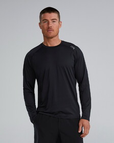 TYR Climadry Men's Raglan Long Sleeve Tech Tee - Solid / Heather