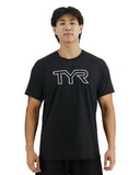 TYR Climadry Men's Raglan Big Logo Tech Tee - Solid