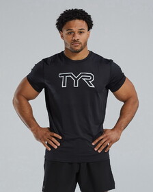 TYR Airtec Men's Big Logo Tee - Solid / Heather