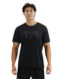 TYR USSTMC3A UltraSoft Men's Big Logo Tri-Blend Tech Tee