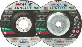 SAIT 20061 C24N, 1/4" Grinding Wheels, 1/4" Grinding Wheels-Type 27, C24N