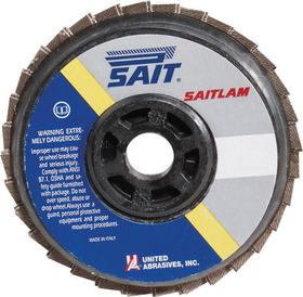 SAIT 73080 Flap Discs Metal, saitlam 4 x 5/8 3ax 80x
