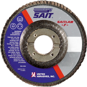 SAIT 73704 Flap Discs Metal, saitlam fg 7 x 7/8 3ax 40x