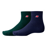 New Balance LAS42132 Waffle Knit Ankle Socks 2 Pack