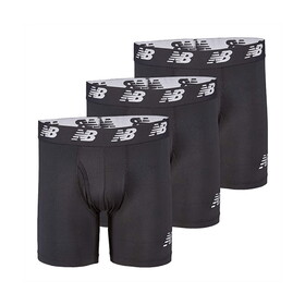 New Balance LAU13001 Mens Premium 6 Inch Boxer Brief with Fly 3 Pack