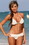 UjENA P242 Romantic Ruffled Banded Thong Bikini