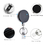 GOGO 2 Packs Heavy Duty Badge Holder Retractable Reel with Plastic ID Credit Card Holder (4 pcs)