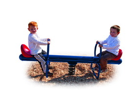 UltraPLAY 02-07-0055 Freestanding 2-Rider Spring See-Saw