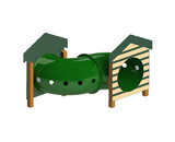 BarkPark Recycled Curved Tunnel W/Dog House
