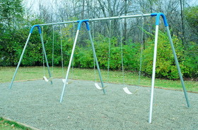 UltraPLAY Swings Bipod Swing- Double Bay with Strap Seats