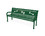 BarkPark Pooch Perch Bench 6' - Natural, Perforated