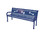 BarkPark Pooch Perch Bench 6' - Natural, Perforated