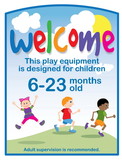 UltraPLAY UP102 Play Structures Welcome Sign (6-23 months)