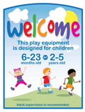 UltraPLAY UP103 Play Structures Welcome Sign (6-23 months or 2-5 years)