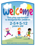 UltraPLAY UP106 Play Structures Welcome Sign (2-5 years or 5-12 years)
