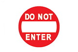 UltraPLAY UP157 Freestanding Do Not Enter Sign