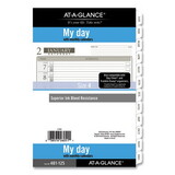 AT-A-GLANCE AAG48112521 1-Page-Per-Day Planner Refills, 8.5 x 5.5, White Sheets, 12-Month (Jan to Dec): 2025