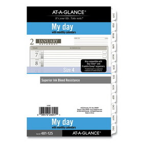 AT-A-GLANCE AAG48112521 1-Page-Per-Day Planner Refills, 8.5 x 5.5, White, 2022