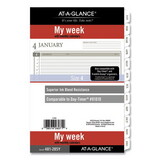 AT-A-GLANCE AAG481285Y21 2-Page-Per-Week Planner Refills, 8.5 x 5.5, White, 2022