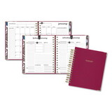 AT-A-GLANCE AAG609980659 Harmony Daily Hardcover Planner, 8.75 x 7, Berry Cover, 12-Month (Jan to Dec): 2025