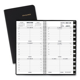 AT-A-GLANCE 70-008-05 Compact Weekly Appointment Book, 6.25 x 3.25, Black, 2022