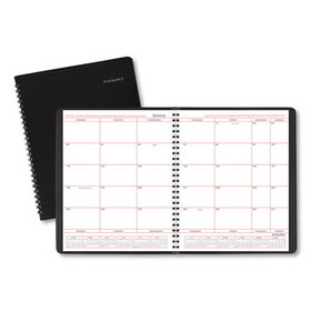 AT-A-GLANCE AAG7013005 Monthly Planner in Business Week Format, 10 x 8, Black Cover, 12-Month (Jan to Dec): 2025