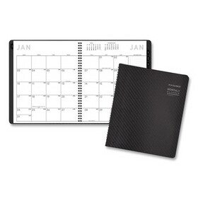 At-A-Glance AAG70260X45 Contemporary Monthly Planner, Premium Paper, 9 X 11, Graphite Cover, 2017
