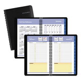 AT-A-GLANCE AAG7086405 800 Range Weekly/Monthly Appointment Book, 11 x 8.25, Black Cover, 12-Month (Jan to Dec): 2025