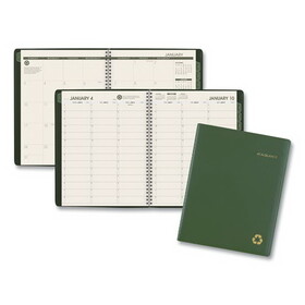 AT-A-GLANCE AAG70950G60 Recycled Weekly/monthly Classic Appointment Book, 8 1/4 X 10 7/8, Green, 2017