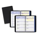 AT-A-GLANCE AAG760205 QuickNotes Weekly Block Format Appointment Book, 8.5 x 5.5, Black Cover, 12-Month (Jan to Dec): 2025