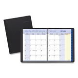 AT-A-GLANCE AAG760605 QuickNotes Monthly Planner, 11 x 8.25, Black Cover, 12-Month (Jan to Dec): 2025