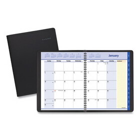 AT-A-GLANCE 76-06-05 QuickNotes Monthly Planner, 11 x 8.25, Black, 2022