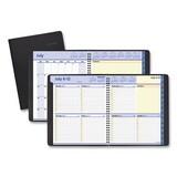 AT-A-GLANCE AAG761105 QuickNotes Weekly/Monthly Planner, 10 x 8, Black Cover, 12-Month (July to June): 2024 to 2025