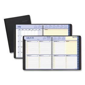 AT-A-GLANCE 76-11-05-07 QuickNotes Weekly/Monthly Planner, 10 x 8, Black, 2020-2021