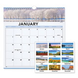 AT-A-GLANCE 88200 Landscape Monthly Wall Calendar, 12 x 12, 2023