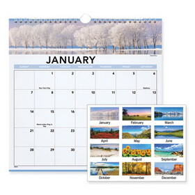 AT-A-GLANCE AAG88200 Landscape Monthly Wall Calendar, Landscapes Photography, 12 x 12, White/Multicolor Sheets, 12-Month (Jan to Dec): 2025