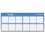 AT-A-GLANCE AAGA177 Large Horizontal Erasable Wall Planner, 60 X 26, White/blue, 2017, Price/EA
