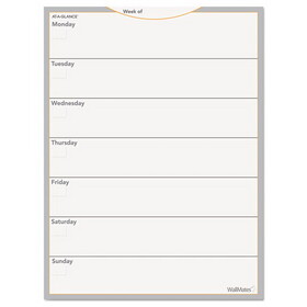 At-A-Glance AW503028 WallMates Self-Adhesive Dry Erase Weekly Planning Surface, 18 x 24