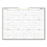 At-A-Glance AAGAW506028 WallMates Self-Adhesive Dry Erase Yearly Planning Surfaces, 24 x 18, White/Gray/Orange Sheets, 12-Month (Jan to Dec): 2025