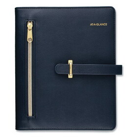 AT-A-GLANCE AAGDR111804020 Buckle Closure Starter Set, 8.5 x 5.5, Navy